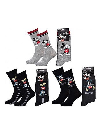 Pack Meias Homem DISNEY MICKEY MOUSE - Pack de 3