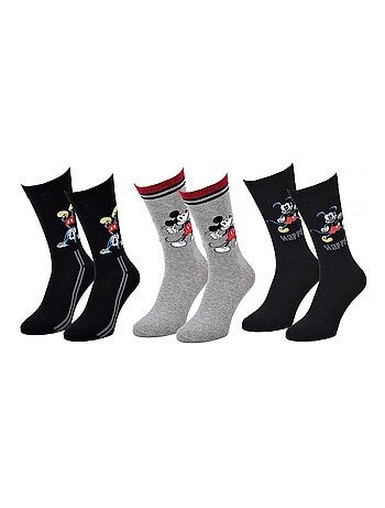Pack Meias Homem DISNEY MICKEY MOUSE - Pack de 3