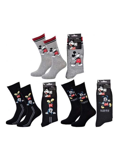 Pack Meias Homem DISNEY MICKEY MOUSE - Pack de 3 - Kiabi Pack Meias Homem DISNEY MICKEY MOUSE - Pack de 3 - Kiabi