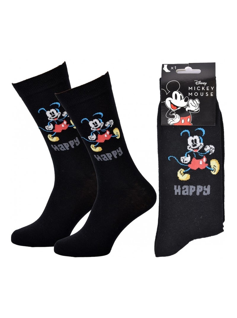 Pack Meias Homem DISNEY MICKEY MOUSE Preto Branco Cinza Vermelho - Kiabi