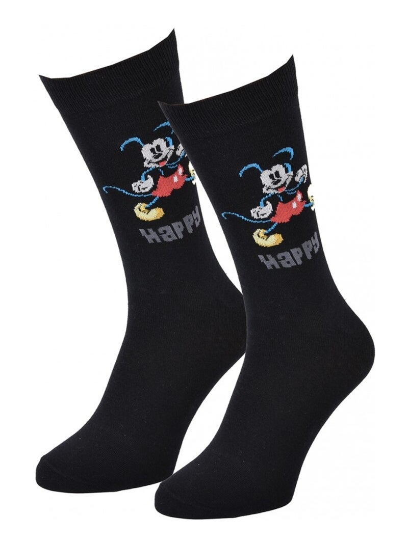 Pack Meias Homem DISNEY MICKEY MOUSE Preto Branco Cinza Vermelho - Kiabi