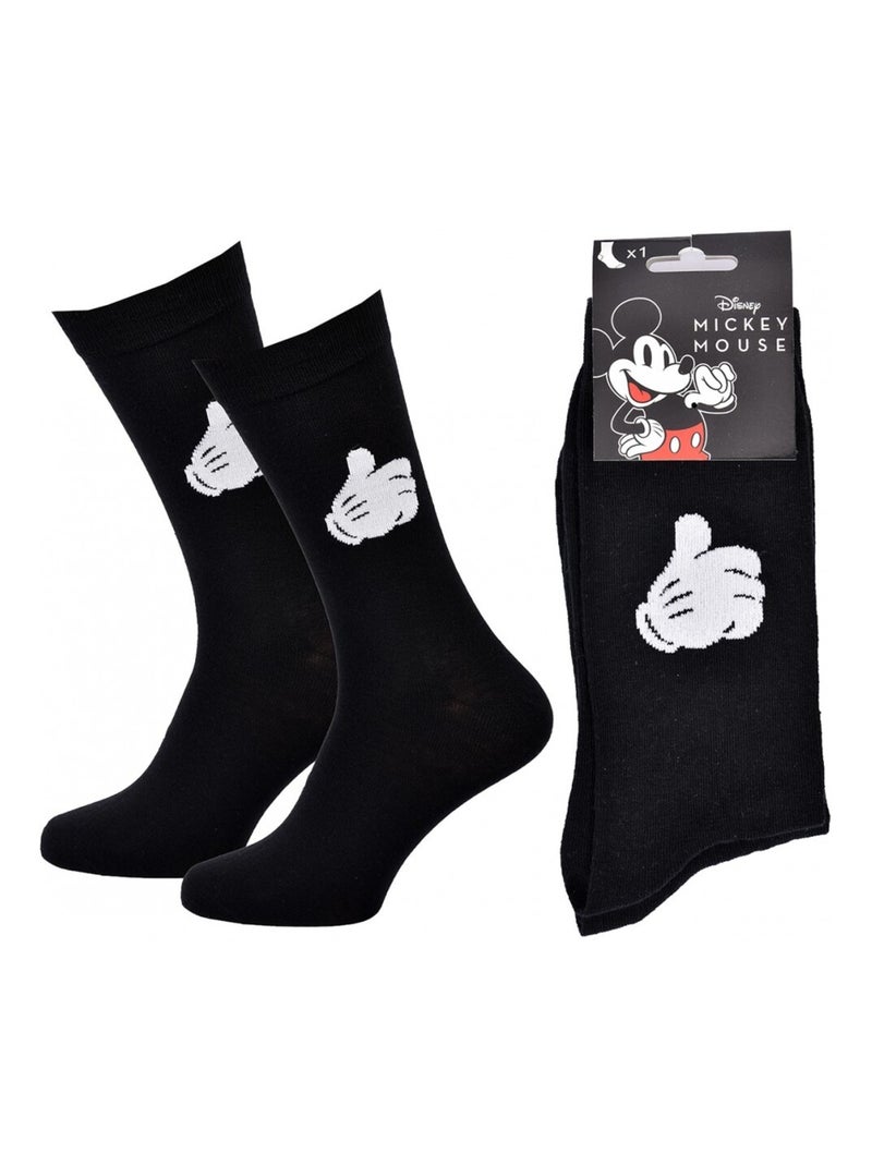 Pack Meias Homem DISNEY MICKEY MOUSE Preto Branco - Kiabi