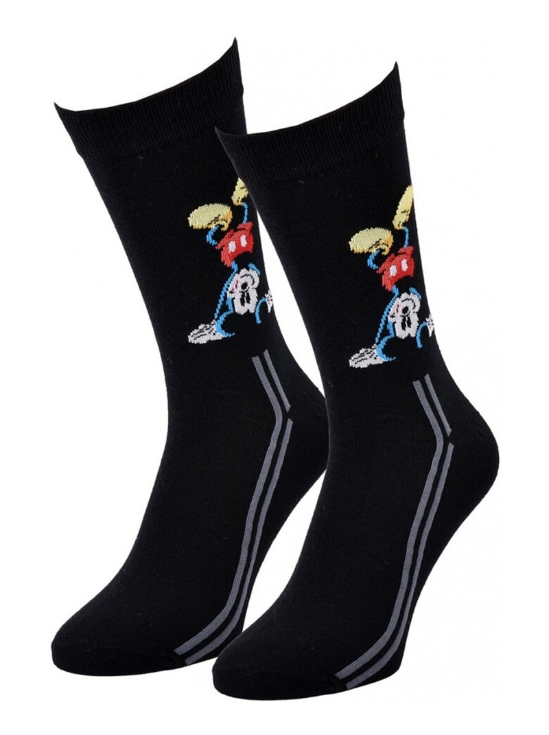 Pack Meias Homem DISNEY MICKEY MOUSE Preto Multicolorido Cinza - Kiabi