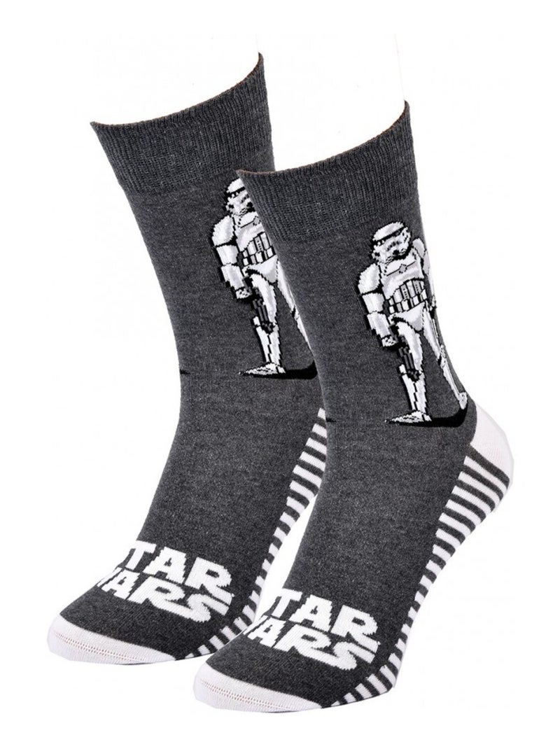 Pack Meias Homem DISNEY STAR WARS Cinza antracite - Kiabi