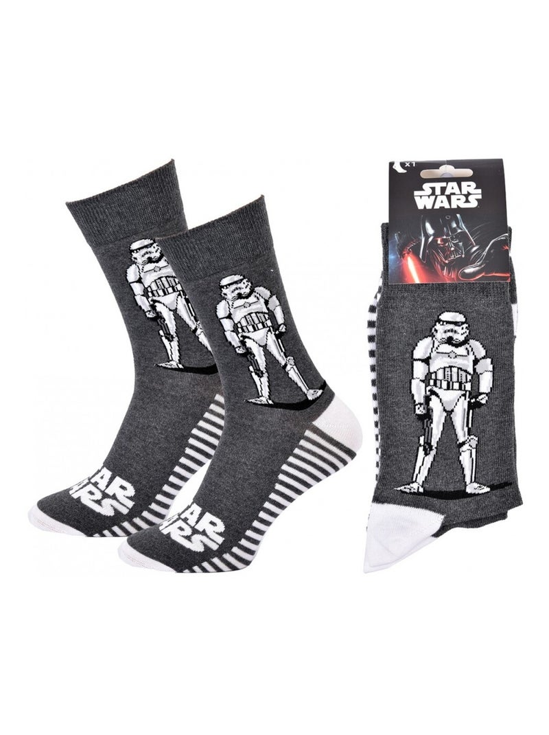 Pack Meias Homem DISNEY STAR WARS Cinza antracite - Kiabi