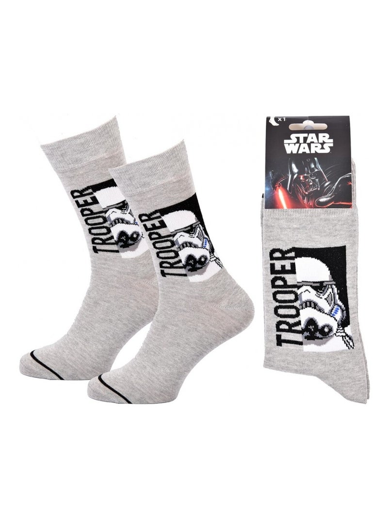 Pack Meias Homem DISNEY STAR WARS Cinza-preto branco - Kiabi