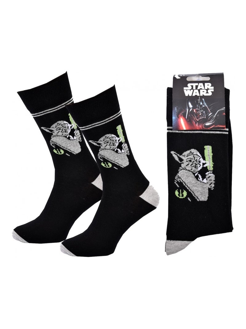 Pack Meias Homem DISNEY STAR WARS Preto Cinza-claro - Kiabi