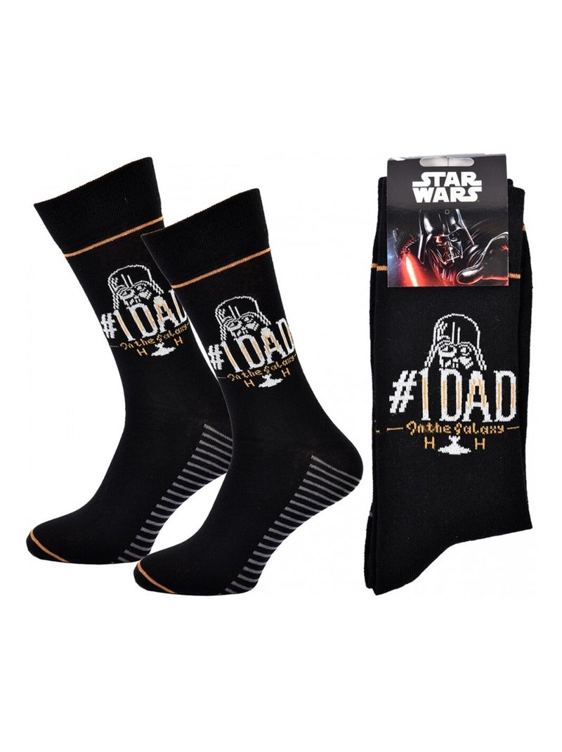 Pack Meias Homem DISNEY STAR WARS Preto Dourado Preto - Kiabi