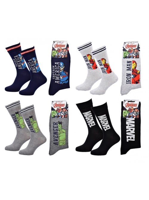 Pack Meias Homem LICENCE - Pack de 4 - Kiabi Pack Meias Homem LICENCE - Pack de 4 - Kiabi