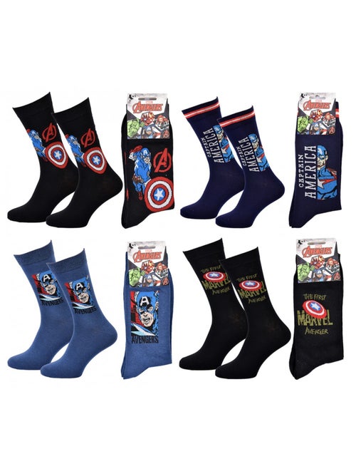 Pack Meias Homem LICENCE - Pack de 4 - Kiabi Pack Meias Homem LICENCE - Pack de 4 - Kiabi