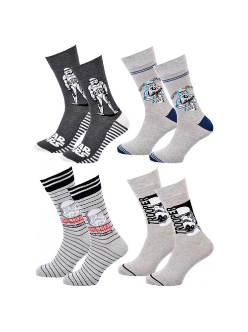 Pack Meias Homem LICENCE - Pack de 4 - Kiabi Pack Meias Homem LICENCE - Pack de 4 - Kiabi