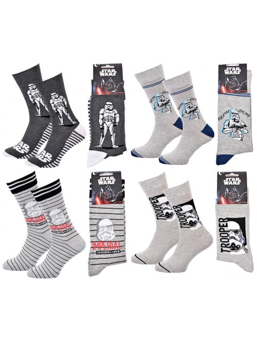 Pack Meias Homem LICENCE - Pack de 4 - Kiabi Pack Meias Homem LICENCE - Pack de 4 - Kiabi