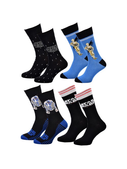 Pack Meias Homem LICENCE - Pack de 4 - Kiabi Pack Meias Homem LICENCE - Pack de 4 - Kiabi