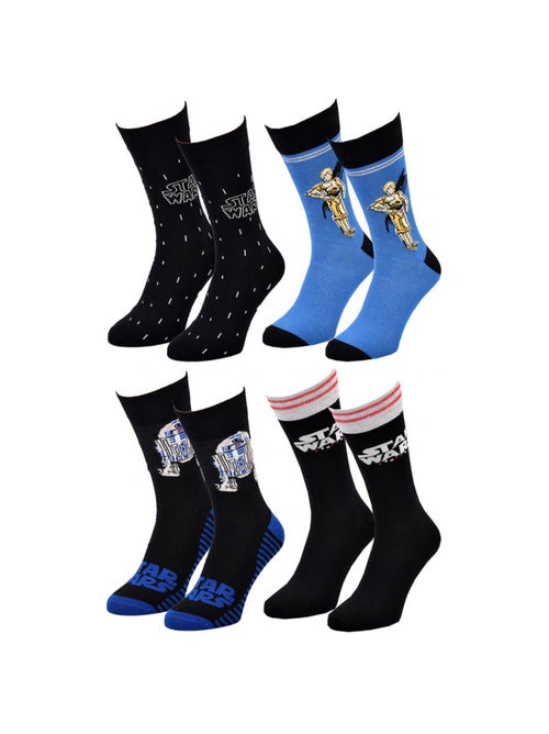 Pack Meias Homem LICENCE - Pack de 4 - Kiabi Pack Meias Homem LICENCE - Pack de 4 - Kiabi