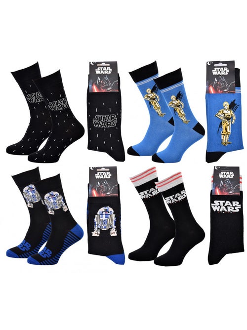 Pack Meias Homem LICENCE - Pack de 4 - Kiabi Pack Meias Homem LICENCE - Pack de 4 - Kiabi
