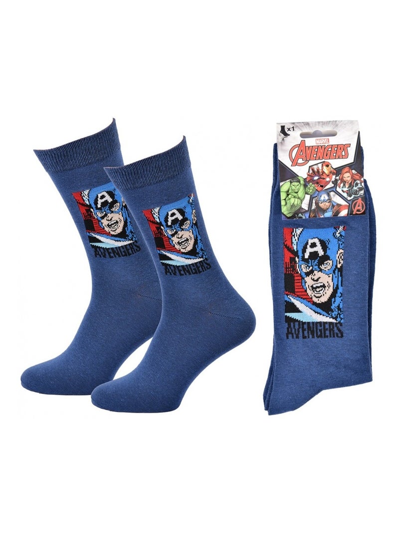 Pack Meias Homem MARVEL AVENGERS Azul claro - Kiabi
