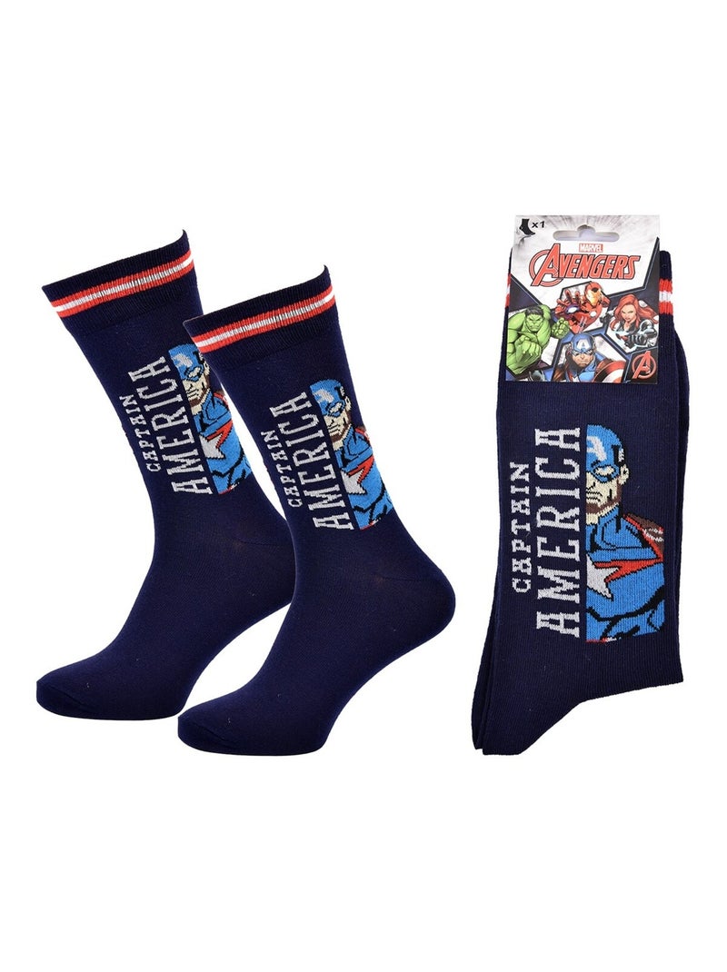 Pack Meias Homem MARVEL AVENGERS Azul-cobalto - Kiabi