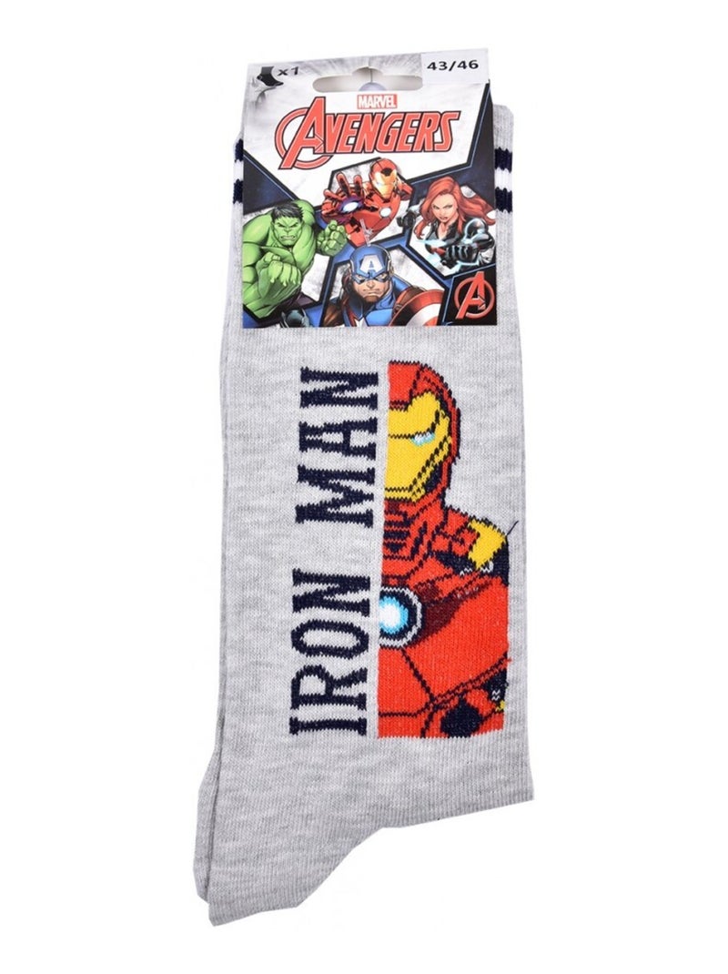 Pack Meias Homem MARVEL AVENGERS Cinza - Kiabi