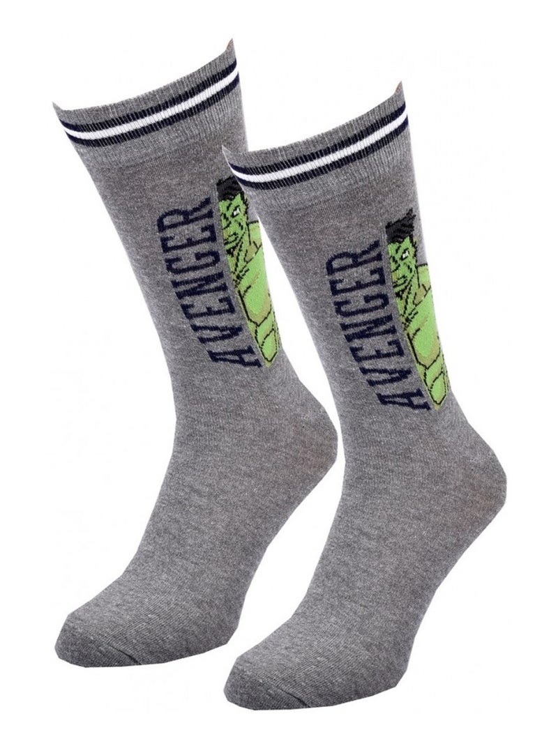 Pack Meias Homem MARVEL AVENGERS Cinza-verde claro preto - Kiabi