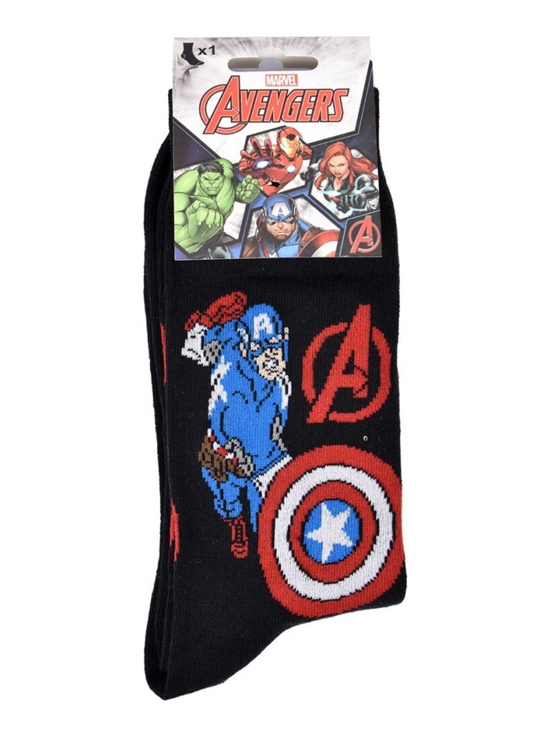 Pack Meias Homem MARVEL AVENGERS Preto Azul Branco - Kiabi