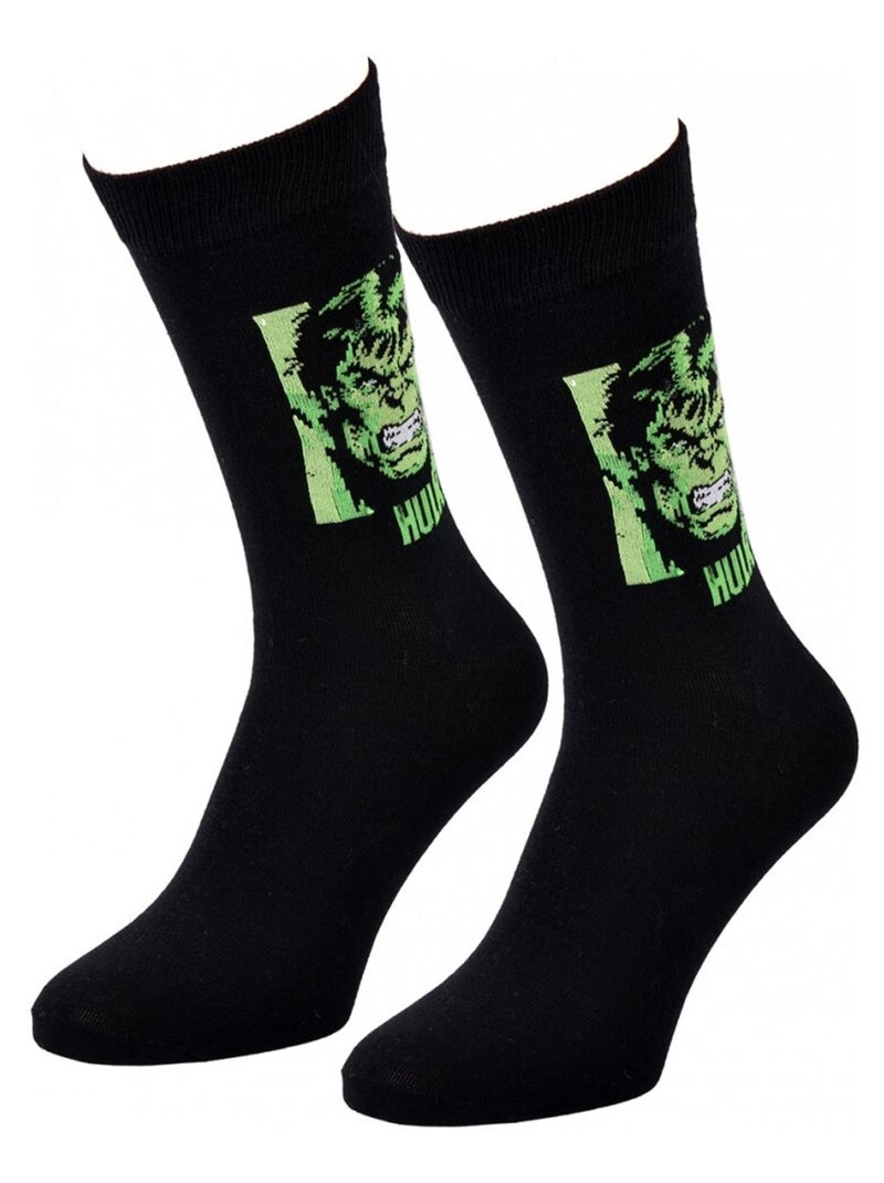 Pack Meias Homem MARVEL AVENGERS Preto Verde - Kiabi