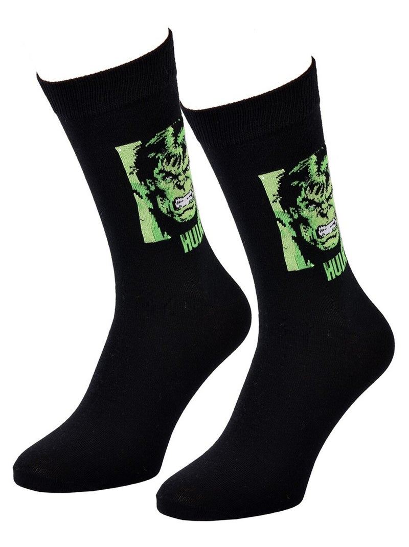 Pack Meias Homem MARVEL AVENGERS Preto Verde - Kiabi