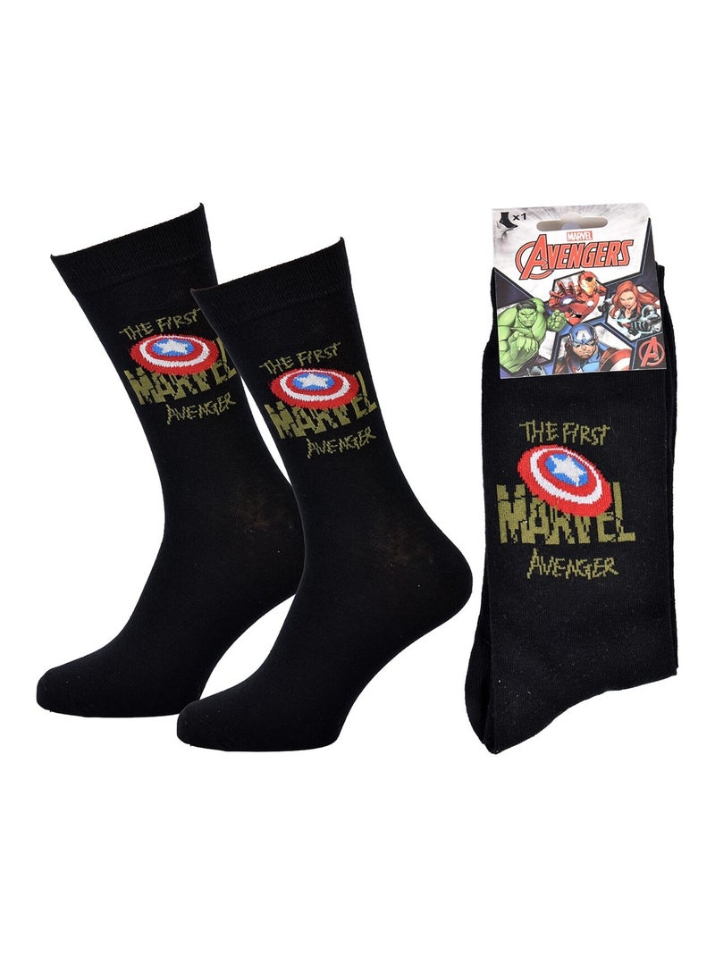 Pack Meias Homem MARVEL AVENGERS Preto Vermelho Branco - Kiabi