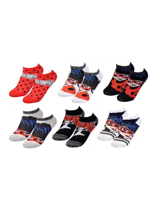 Pack Meias Rapariga MIRACULOUS - Pack de 6 - Kiabi Pack Meias Rapariga MIRACULOUS - Pack de 6 - Kiabi