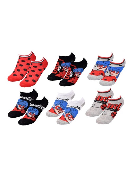 Pack Meias Rapariga MIRACULOUS - Pack de 6 - Kiabi Pack Meias Rapariga MIRACULOUS - Pack de 6 - Kiabi