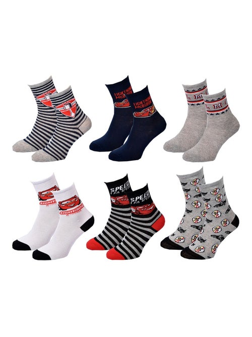 Pack Meias Rapaz DISNEY CARS 6 Pares - Kiabi Pack Meias Rapaz DISNEY CARS 6 Pares - Kiabi