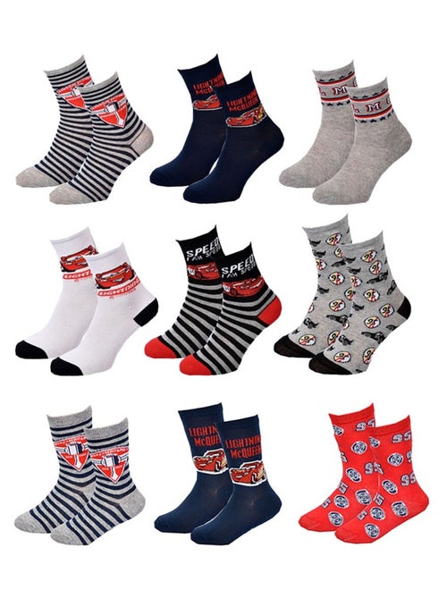 Pack Meias Rapaz DISNEY CARS 9 Pares - Kiabi Pack Meias Rapaz DISNEY CARS 9 Pares - Kiabi