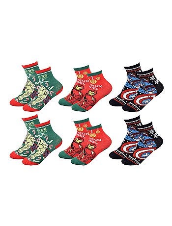 Pack Meias Rapaz MARVEL AVENGERS 6 Pares