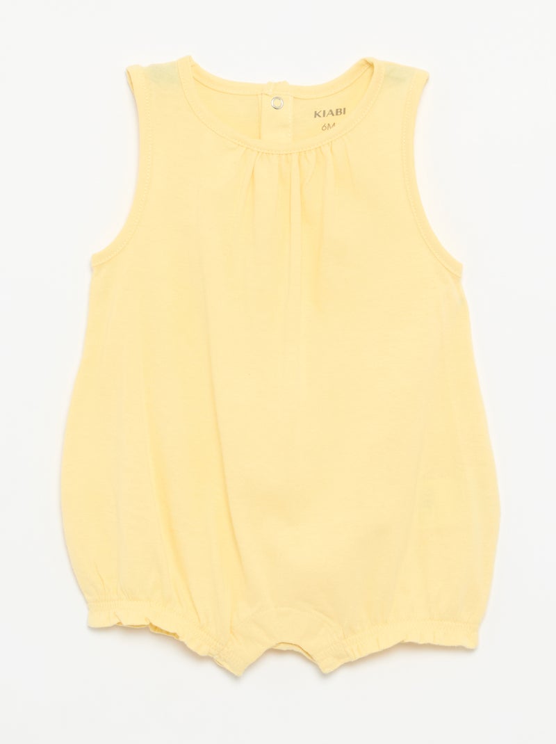 Packs de 2 babygrows sem mangas Branco - Kiabi