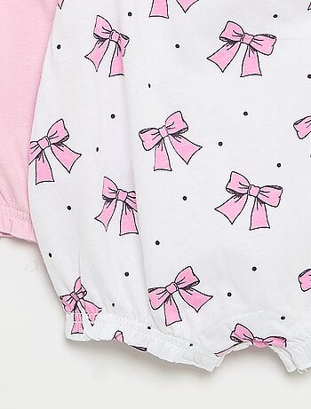 Packs de 2 babygrows sem mangas