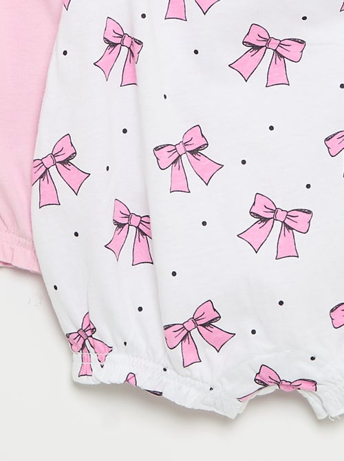 Packs de 2 babygrows sem mangas - Kiabi