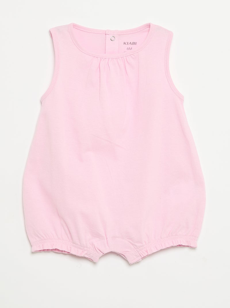 Packs de 2 babygrows sem mangas Branco - Kiabi