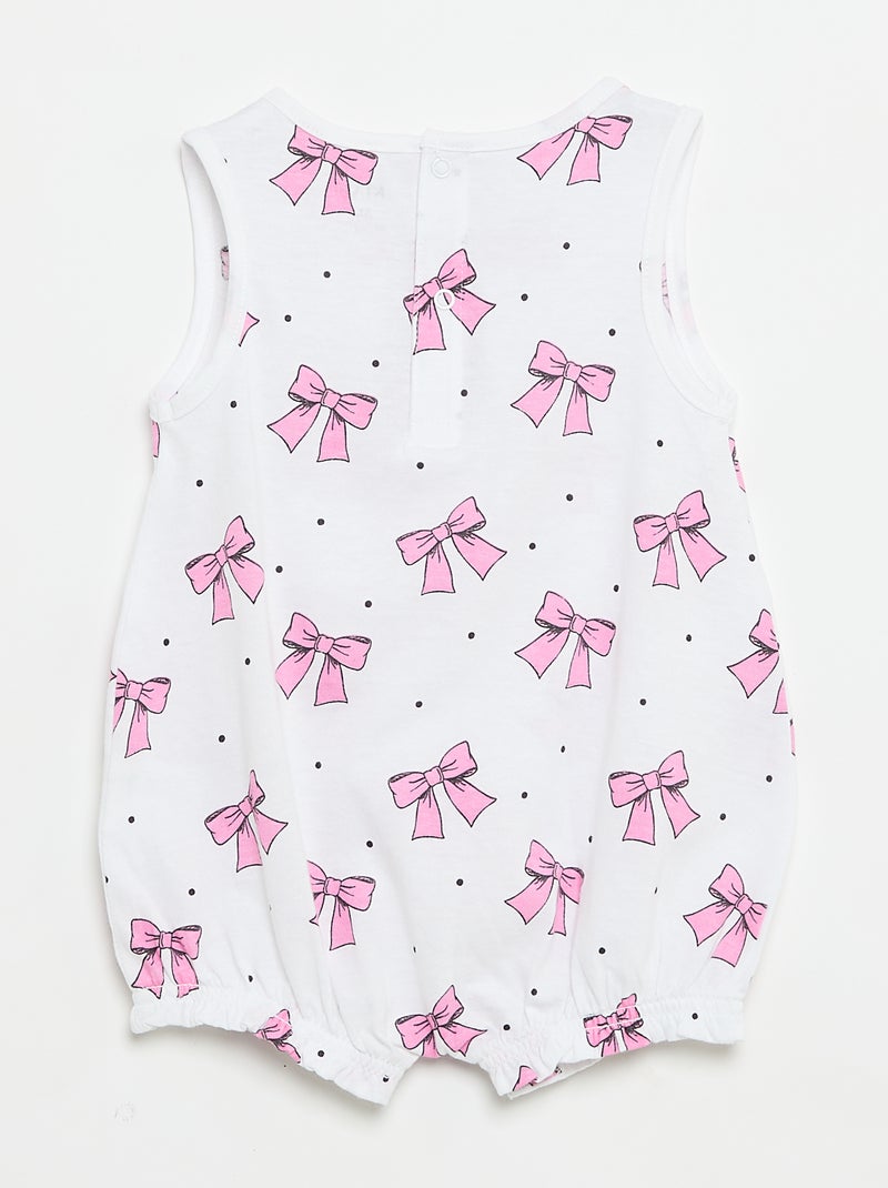 Packs de 2 babygrows sem mangas Branco - Kiabi