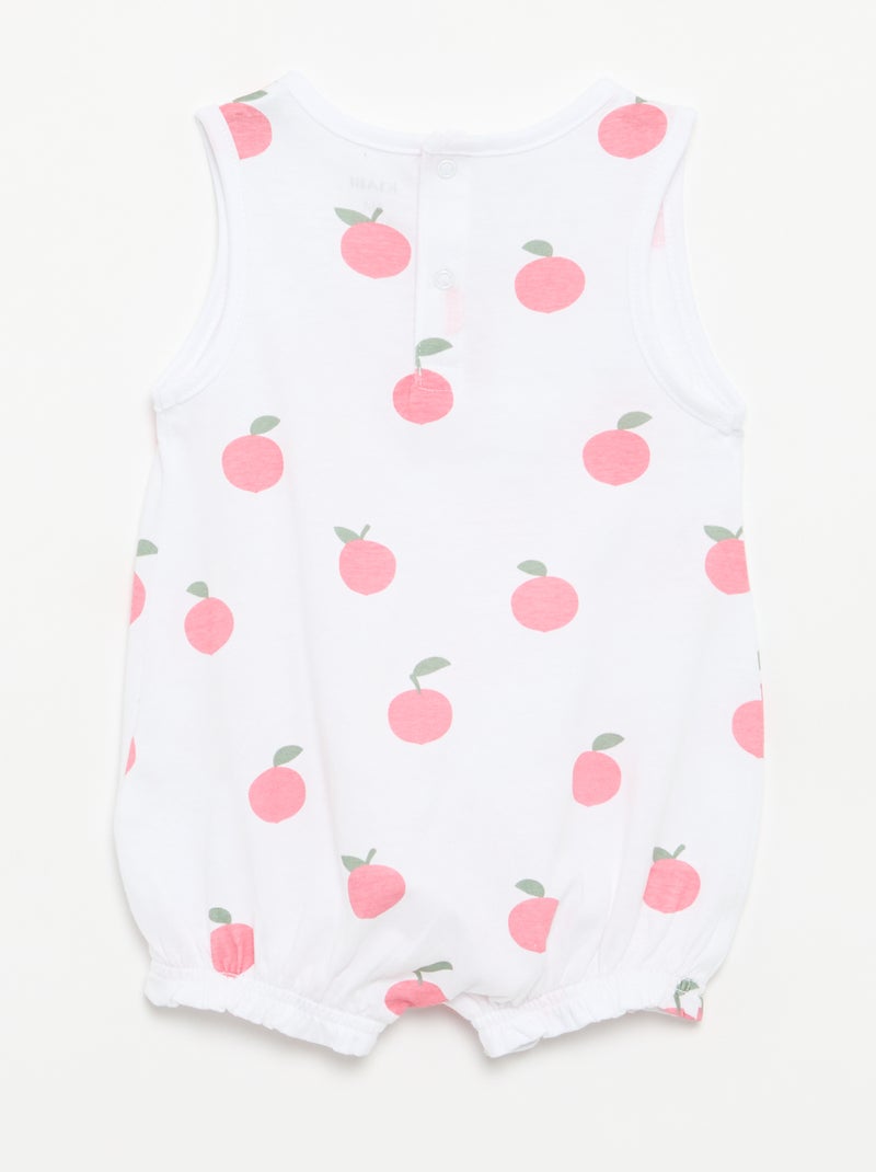 Packs de 2 babygrows sem mangas Branco - Kiabi
