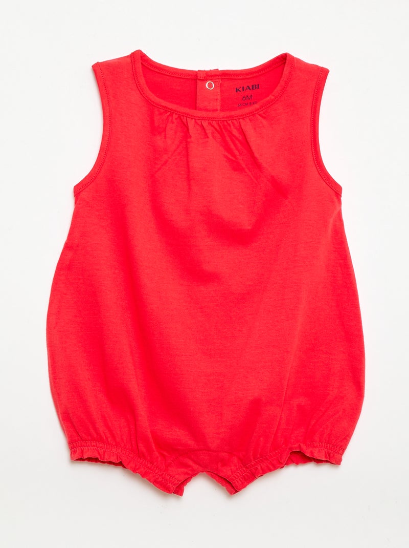 Packs de 2 babygrows sem mangas Rosa - Kiabi