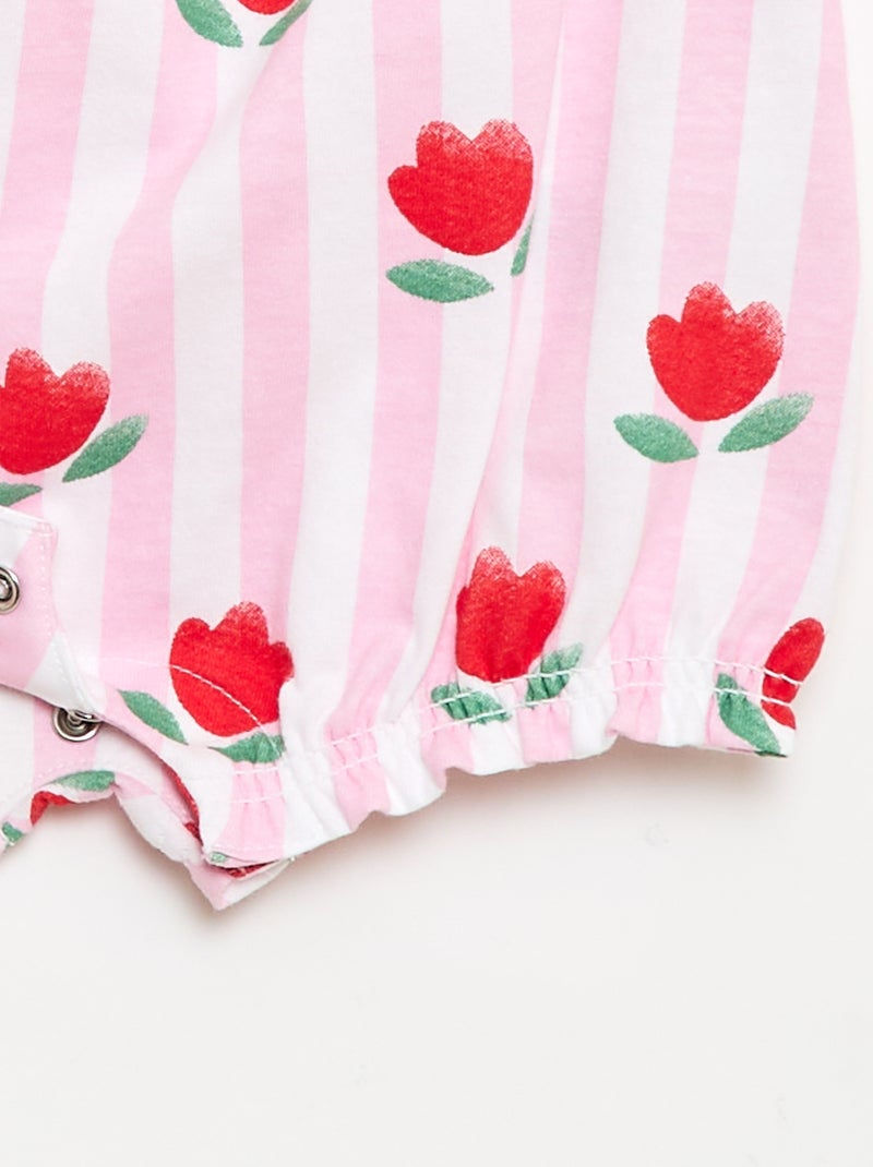 Packs de 2 babygrows sem mangas Rosa - Kiabi