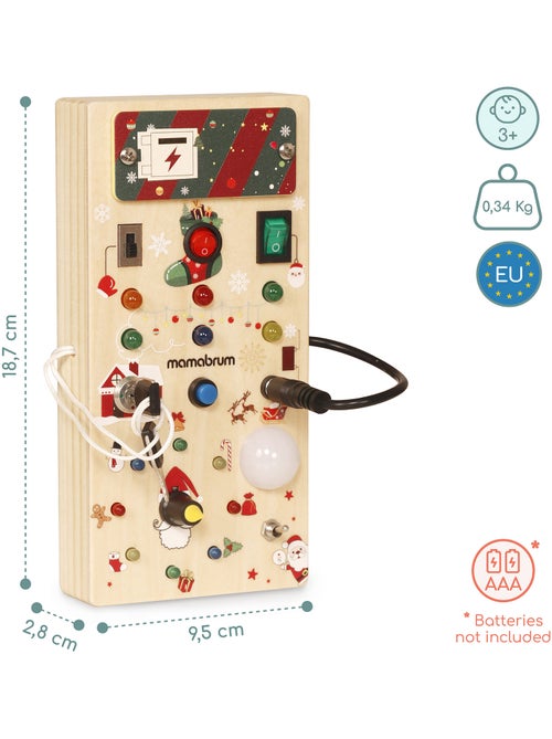 Painel de manipulação de madeira de natal com luz mamabrum - Kiabi Painel de manipulação de madeira de natal com luz mamabrum - Kiabi