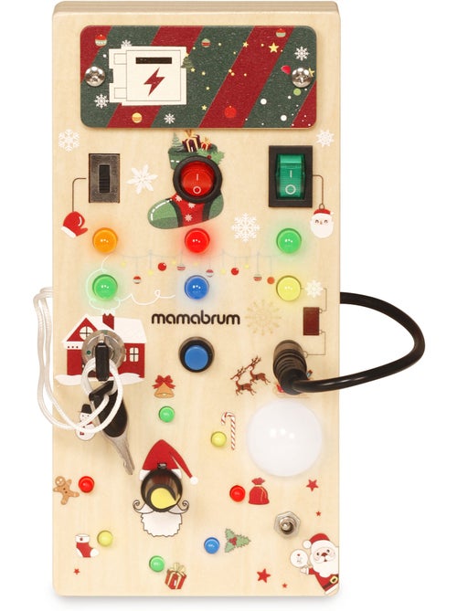 Painel de manipulação de madeira de natal com luz mamabrum - Kiabi Painel de manipulação de madeira de natal com luz mamabrum - Kiabi