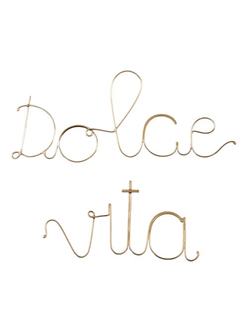 Palavra em latão "dolce vita - Kiabi