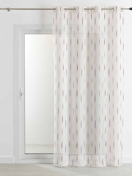 Pano de algodão às riscas jacquard - Kiabi