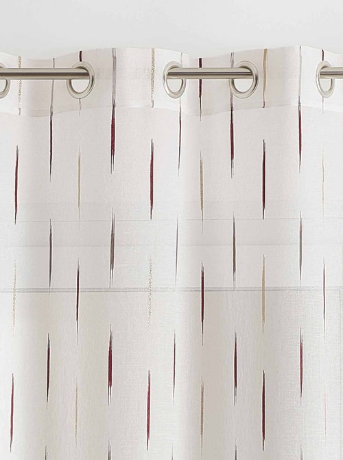 Pano de algodão às riscas jacquard - Kiabi