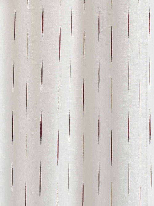 Pano de algodão às riscas jacquard - Kiabi