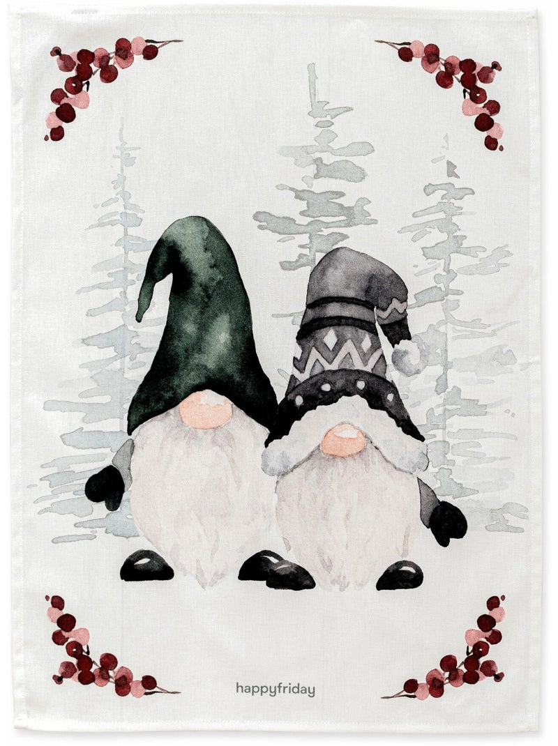 Pano de cozinha 2 un. Gnomes "Happyfriday" Multicolorido - Kiabi