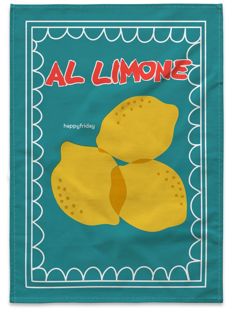 Pano de cozinha 2 un. Lemon fish "Happyfriday" Multicolorido - Kiabi