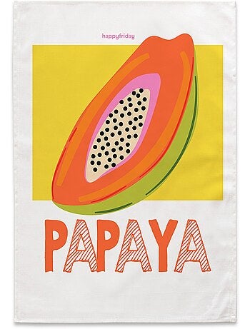 Pano de cozinha 2 un. Papaya fruit "happyfriday