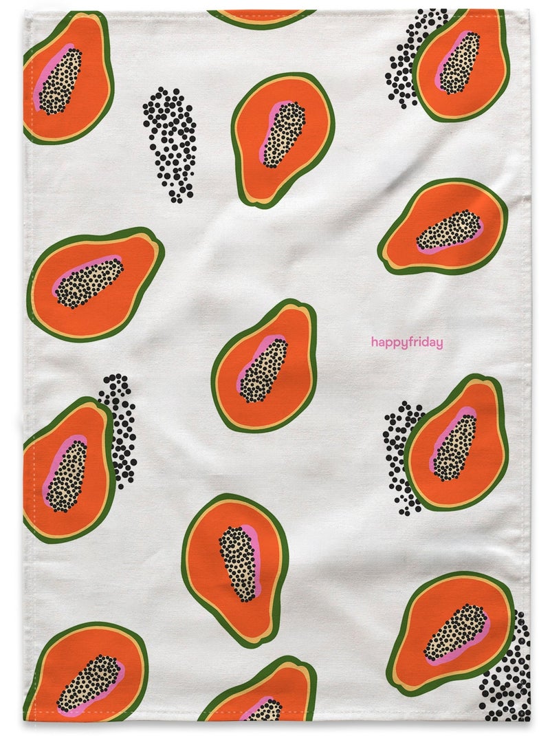 Pano de cozinha 2 un. Papaya fruit "Happyfriday" Multicolorido - Kiabi